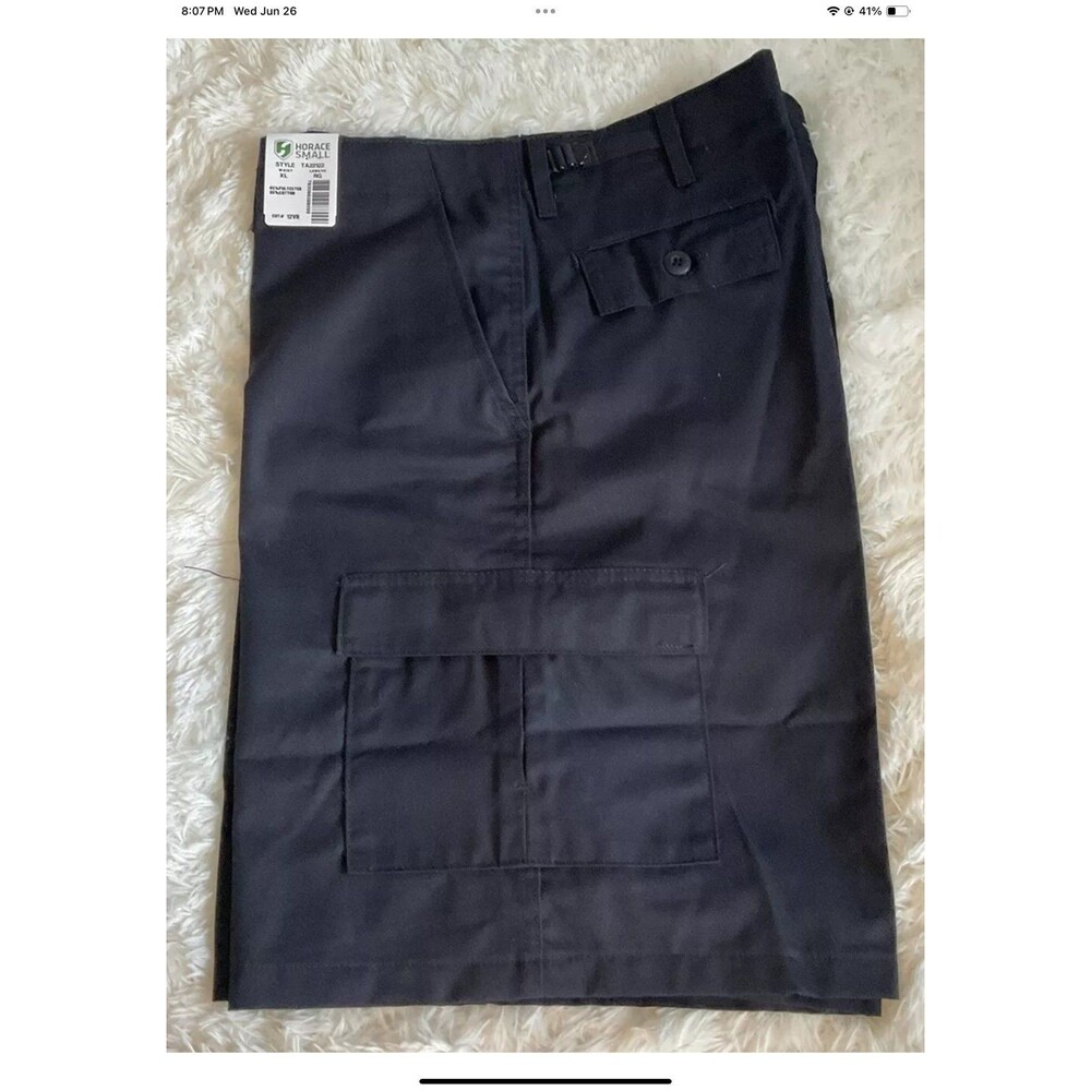 Horace Small Cargo Shorts Mens Size XL Black Uniform/Police/Security NEW